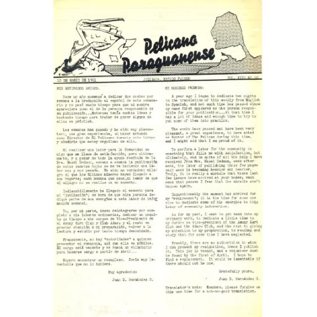 Pelicano de Paraguana - 10 Mar 1961