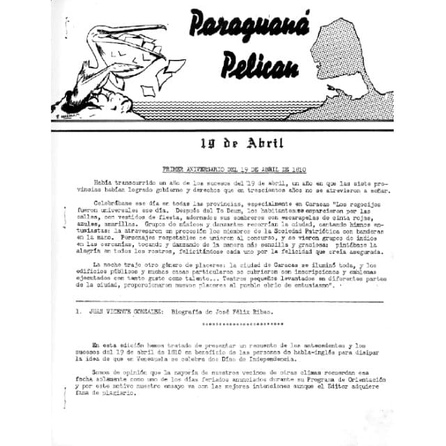 Pelicano de Paraguana - 15 Abr 1961