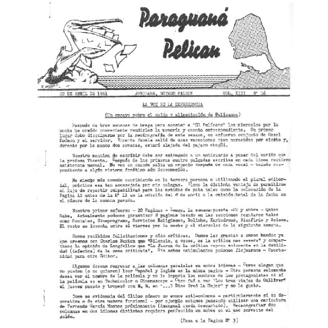 Pelicano de Paraguana - 22 Abr 1961