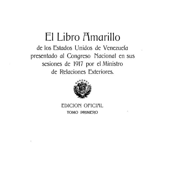 Libro Amarillo - 1917 - Tomo 1