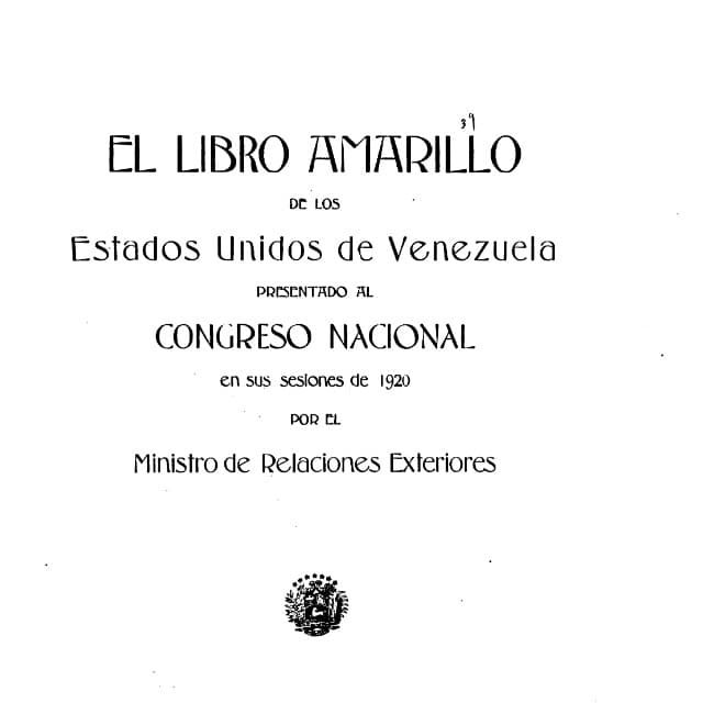 Libro Amarillo - 1920