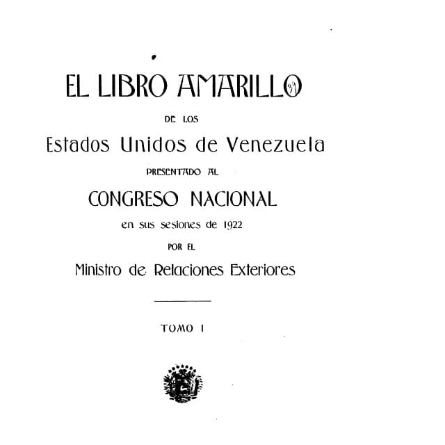 Libro Amarillo - 1922 - Tomo 1