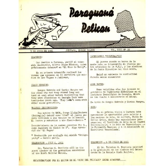 Pelicano de Paraguana - 3 Jun 1961