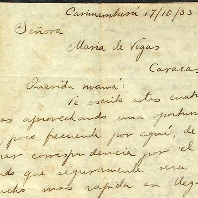 Archivo Rafael Vegas - 1933 Archivo Rafael Vegas - 1933