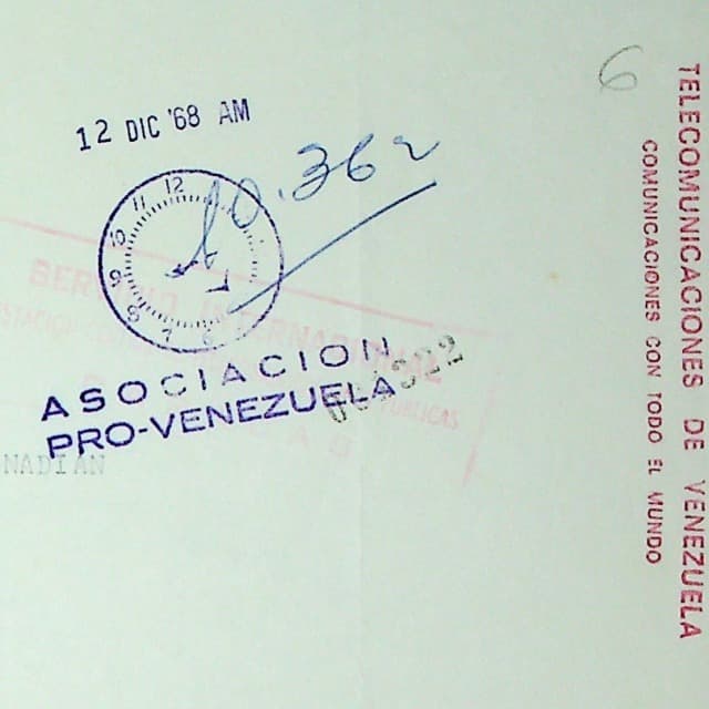 Telegramas 1968 Telegramas 1968