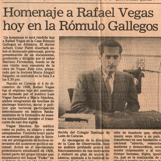 Archivo Rafael Vegas - Prensa Archivo Rafael Vegas - Prensa