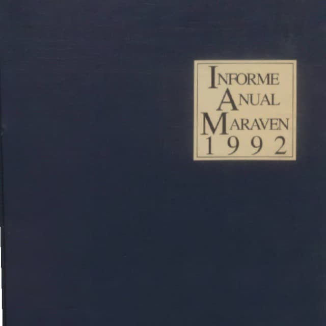 Informe anual 1992 (Maraven) Informe anual 1992 (Maraven)