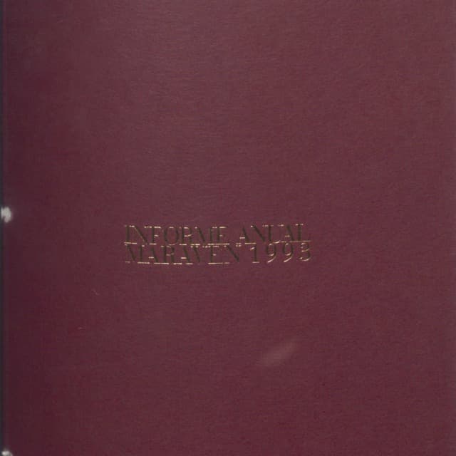 Informe anual 1993 (Maraven) Informe anual 1993 (Maraven)